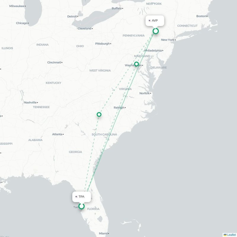 TPA - AVP route map