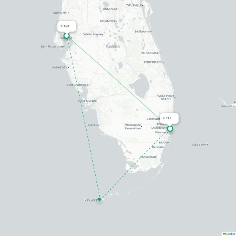 TPA - FLL route map