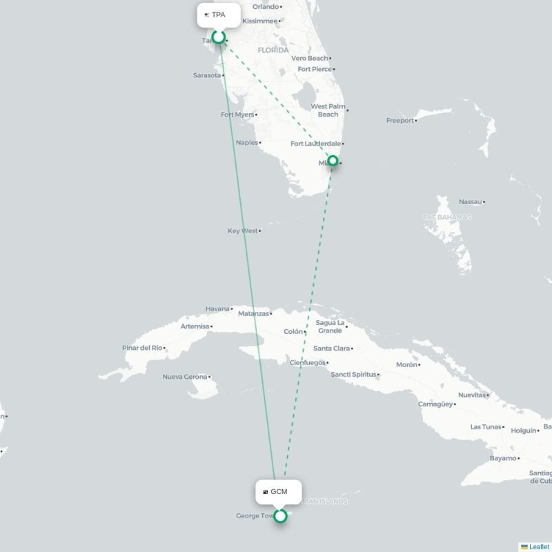 TPA - GCM route map