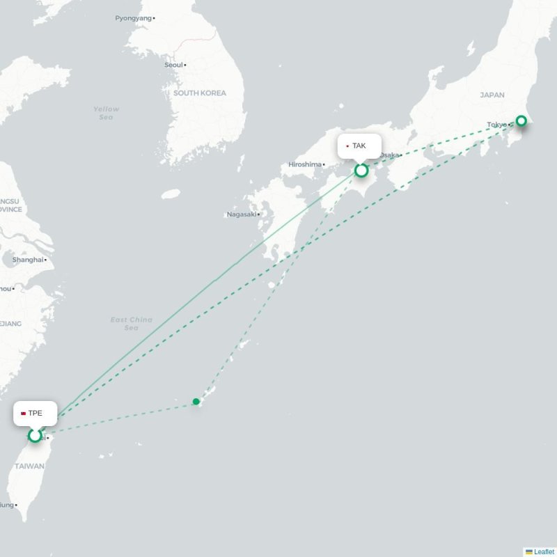 TPE - TAK route map