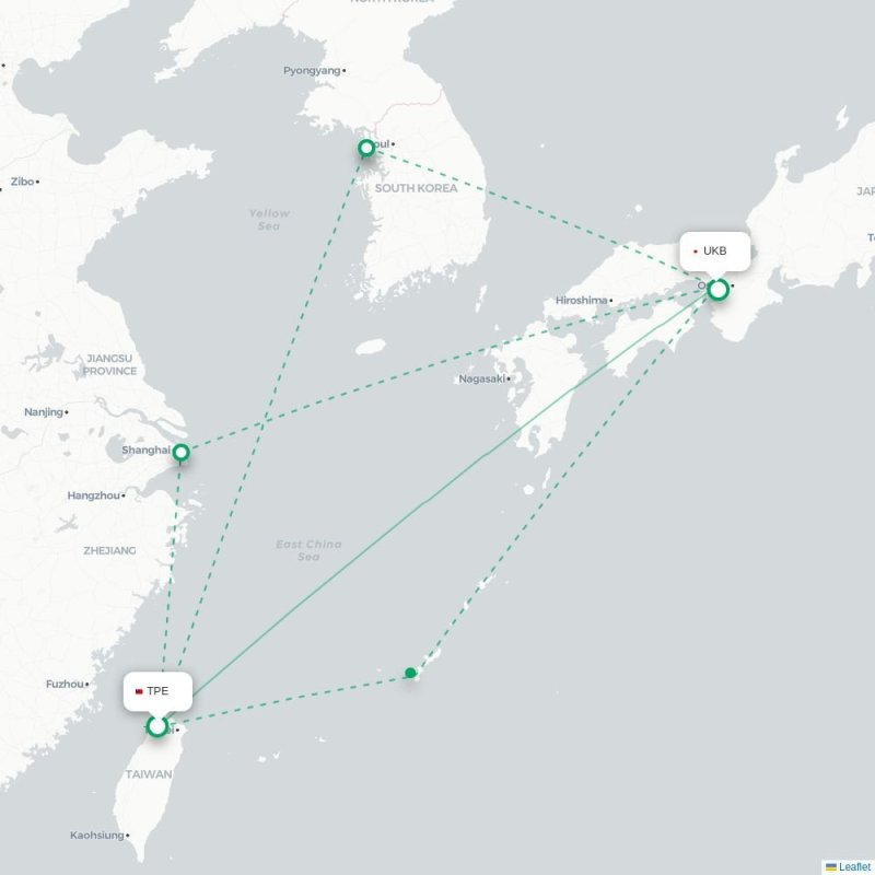 TPE - UKB route map