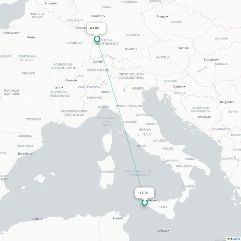 TPS - FKB route map
