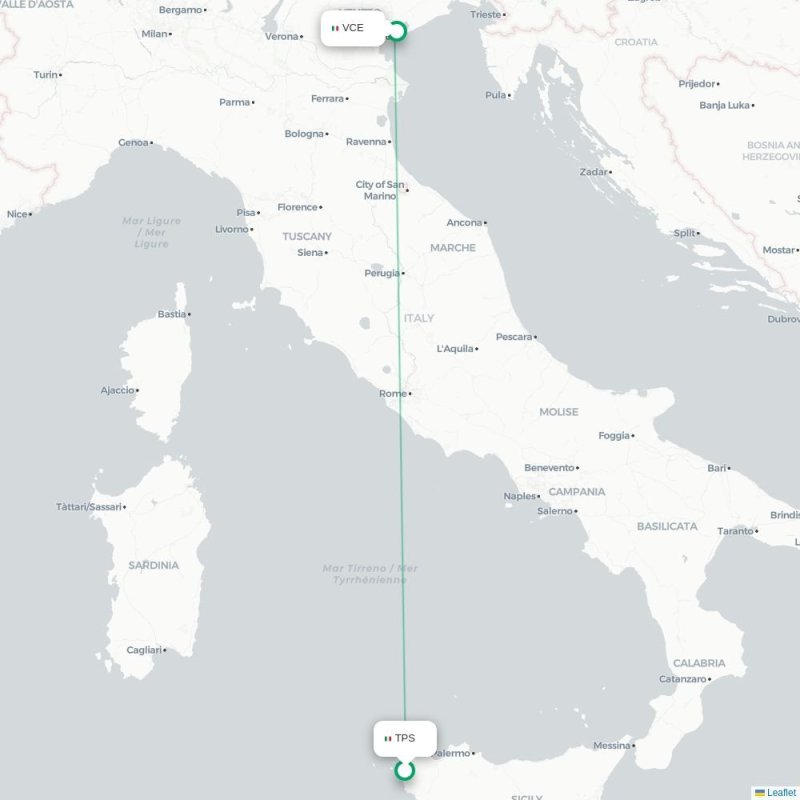 TPS - VCE route map