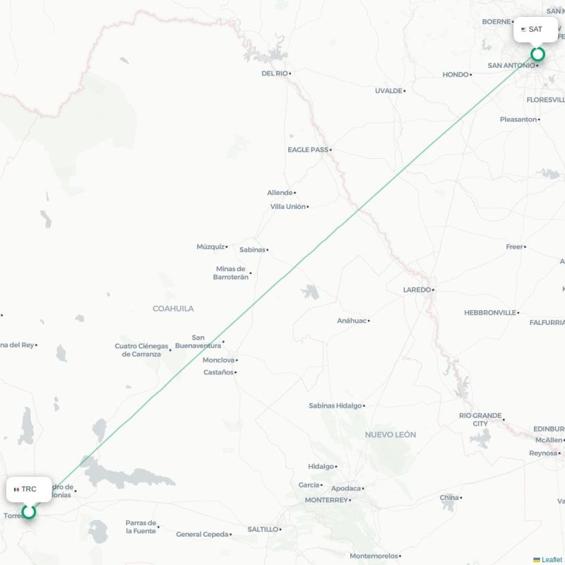 TRC - SAT route map