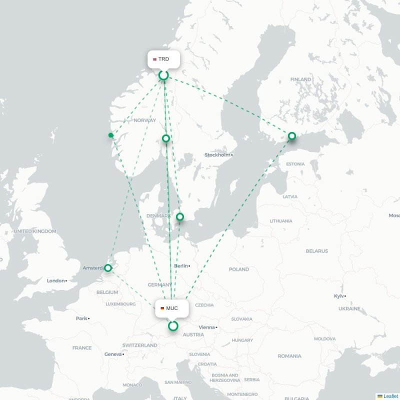 TRD - MUC route map