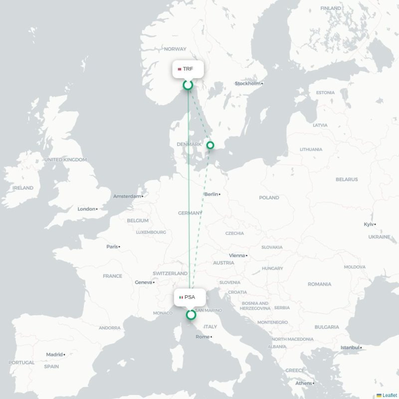 TRF - PSA route map