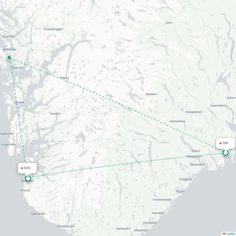 TRF - SVG route map