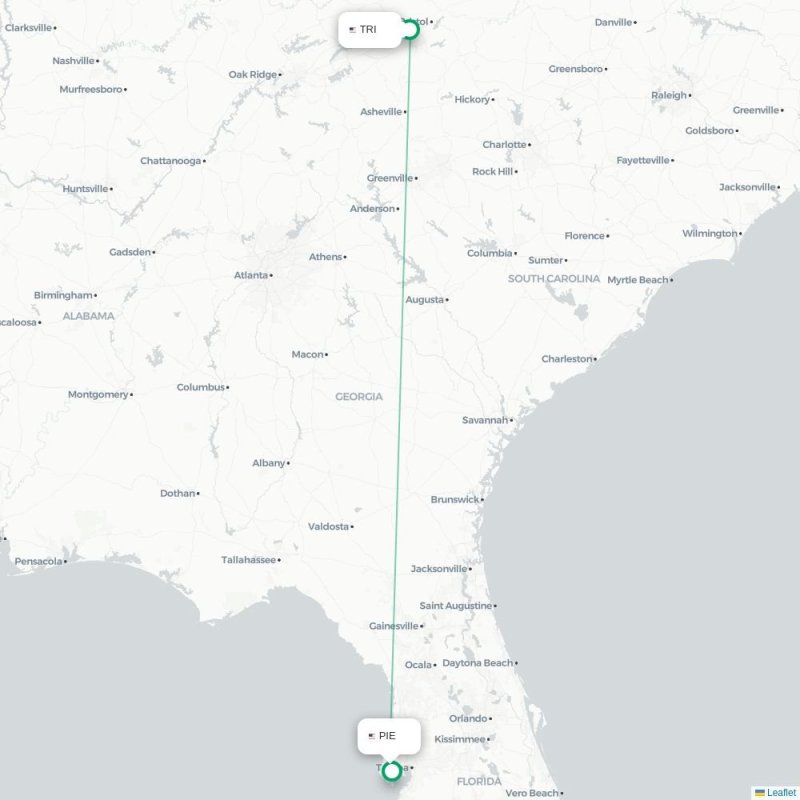 TRI - PIE route map