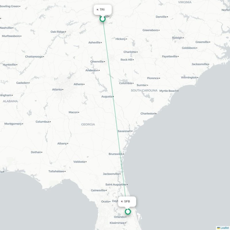 TRI - SFB route map