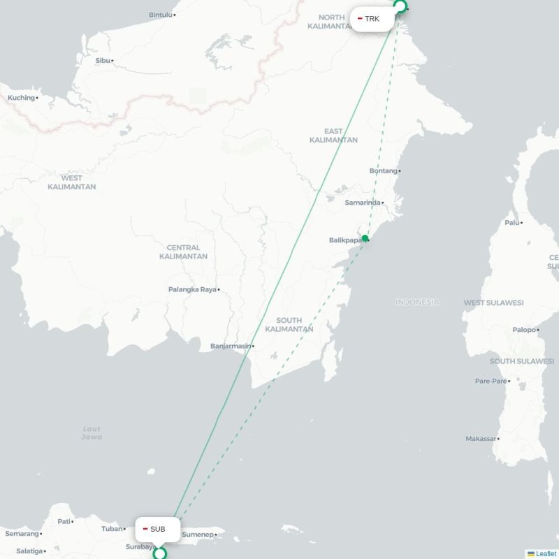 TRK - SUB route map