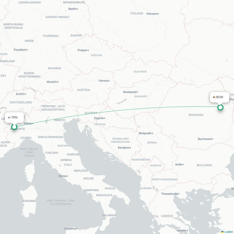 TRN - BCM route map