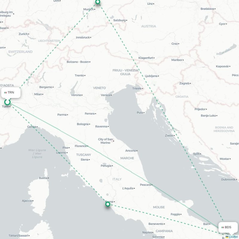 TRN - BDS route map