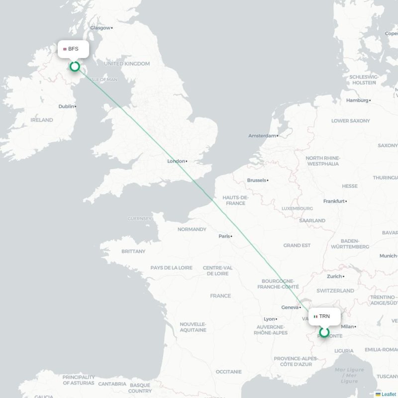 TRN - BFS route map