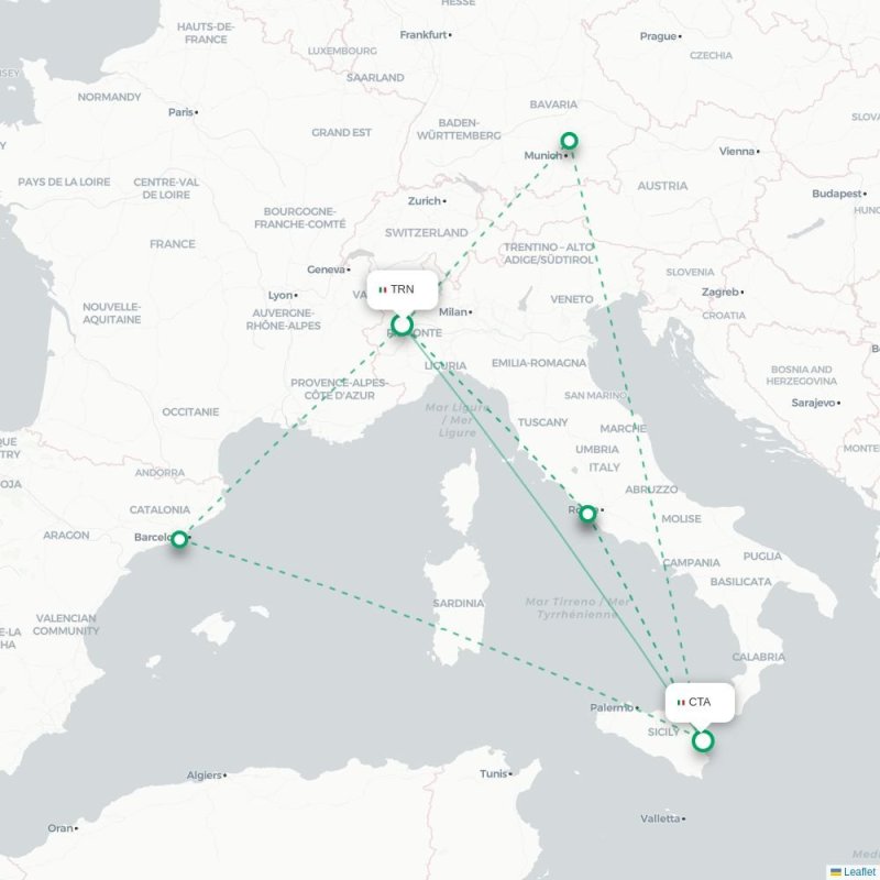TRN - CTA route map