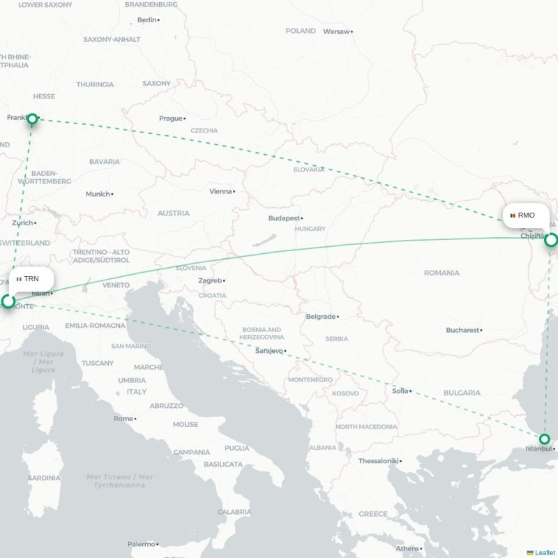 TRN - RMO route map