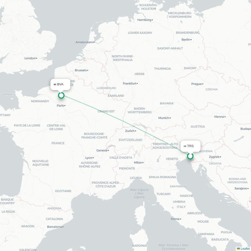 TRS - BVA route map