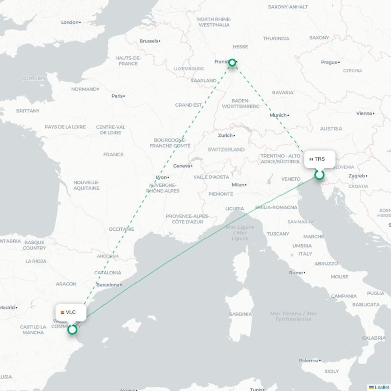 TRS - VLC route map