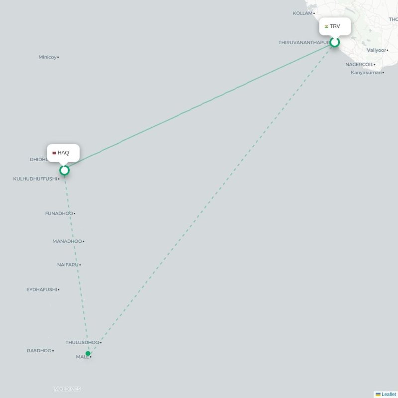 TRV - HAQ route map