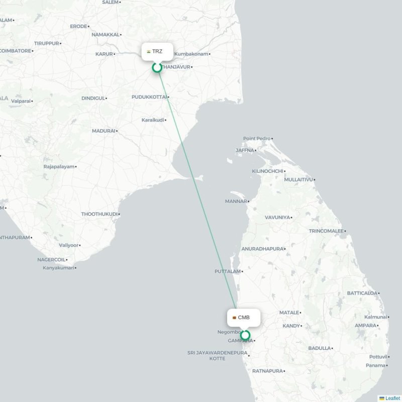 TRZ - CMB route map
