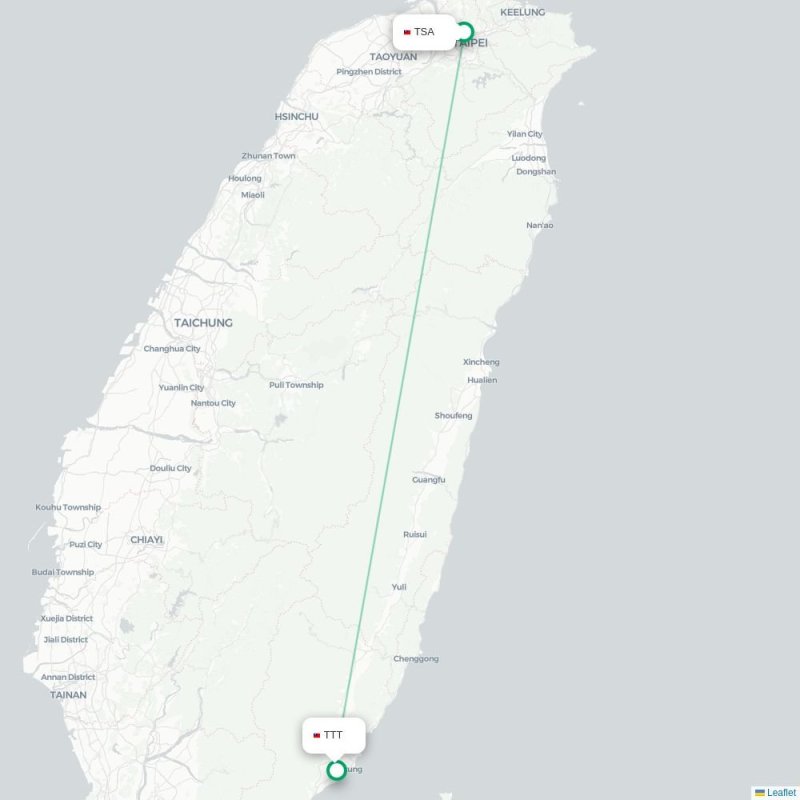 TSA - TTT route map