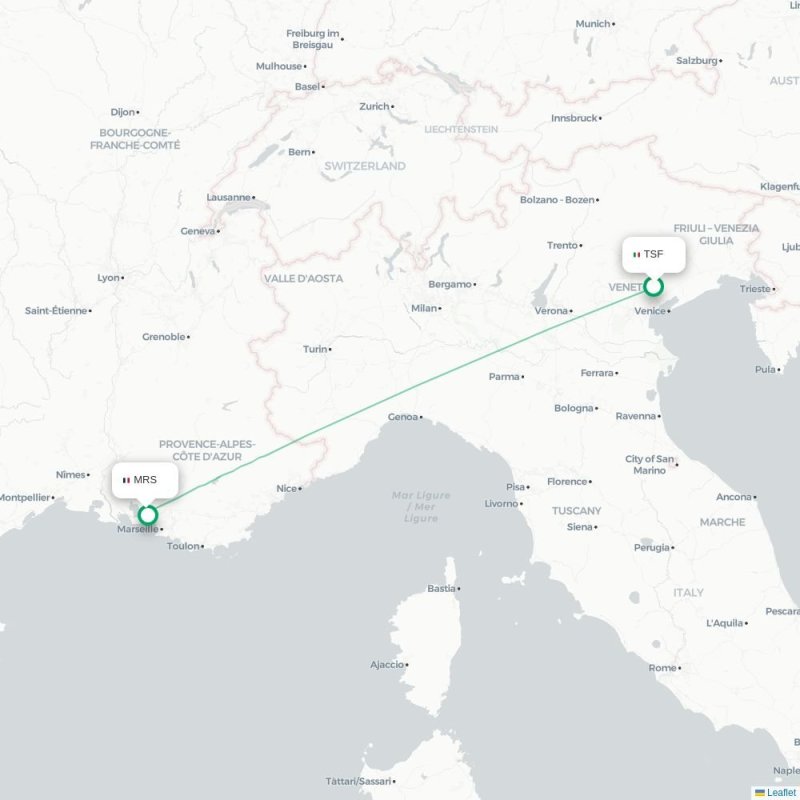 TSF - MRS route map
