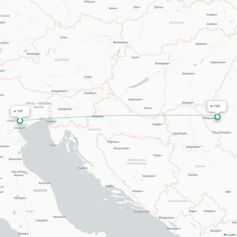 TSF - TSR route map