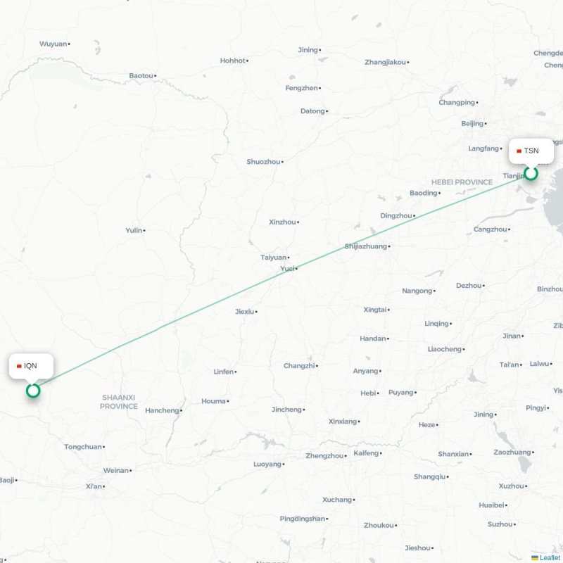 TSN - IQN route map