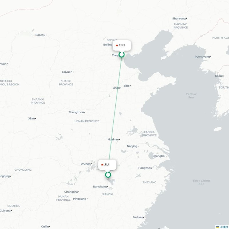 TSN - JIU route map