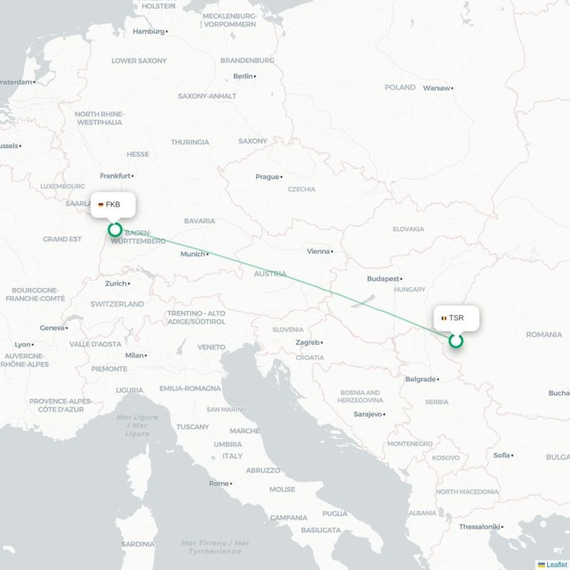 TSR - FKB route map