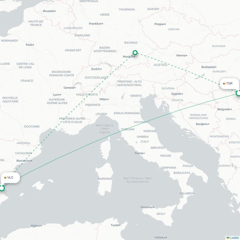 TSR - VLC route map