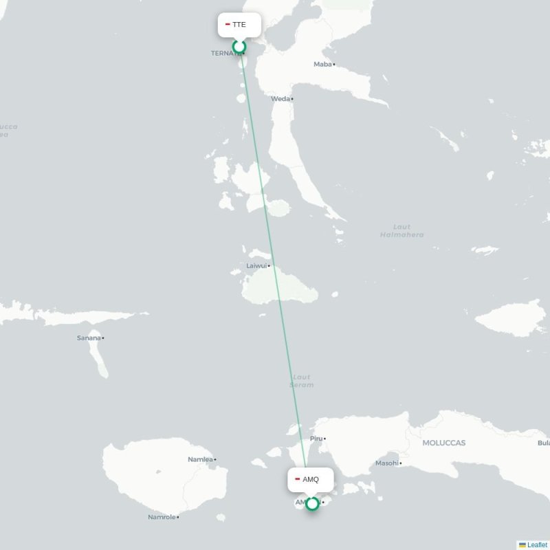 TTE - AMQ route map