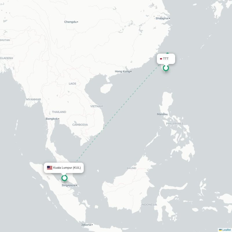 TTT - KUL route map