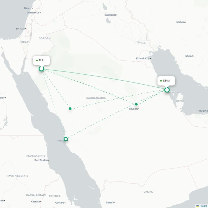 TUU - DMM route map
