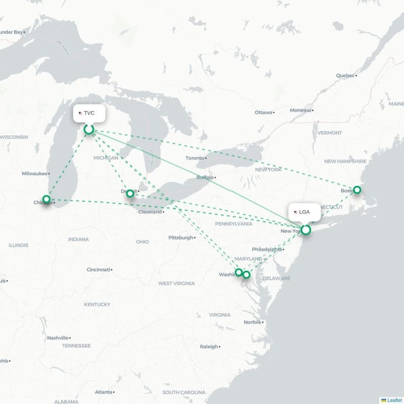 TVC - LGA route map