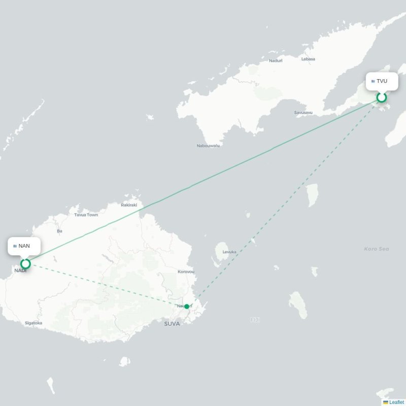 TVU - NAN route map