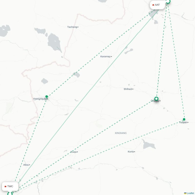 TWC - AAT route map