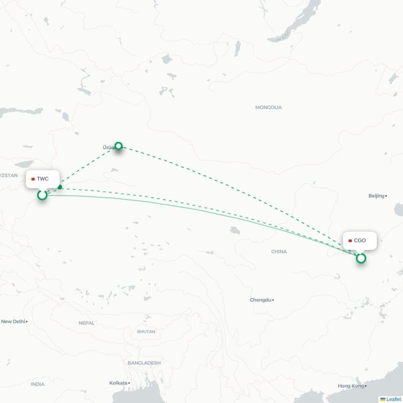 TWC - CGO route map