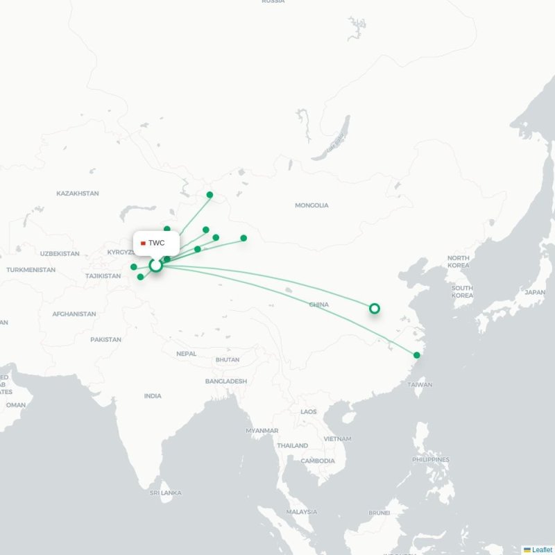 TWC - YIN route map