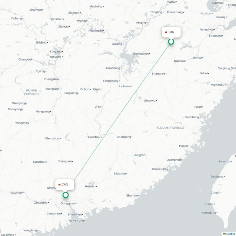 TXN - CAN route map