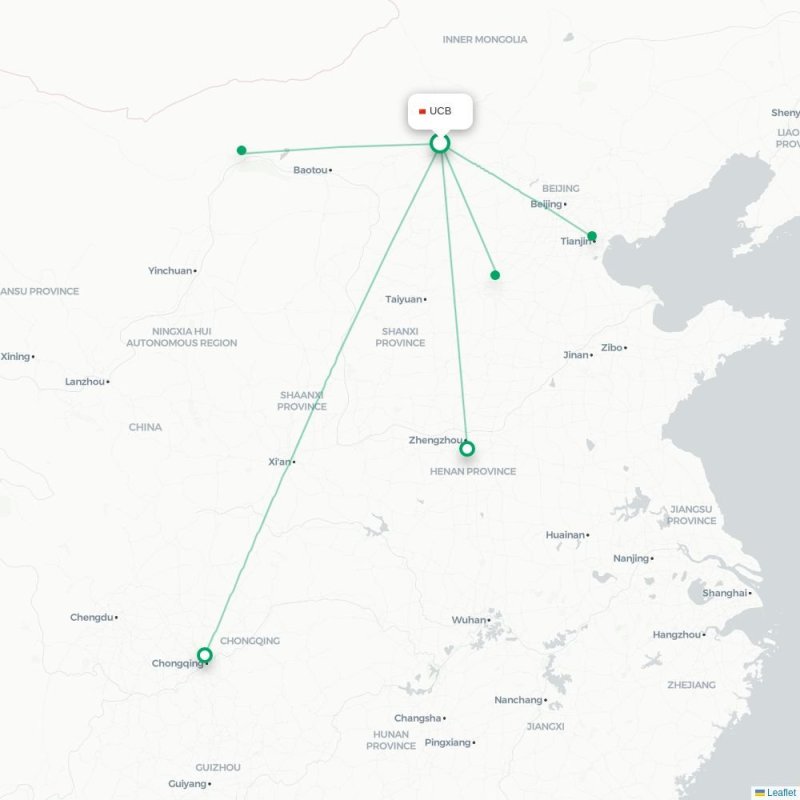 UCB - SJW route map