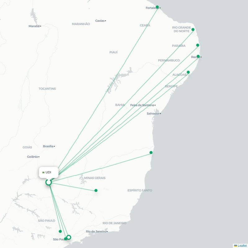 UDI - JPA route map