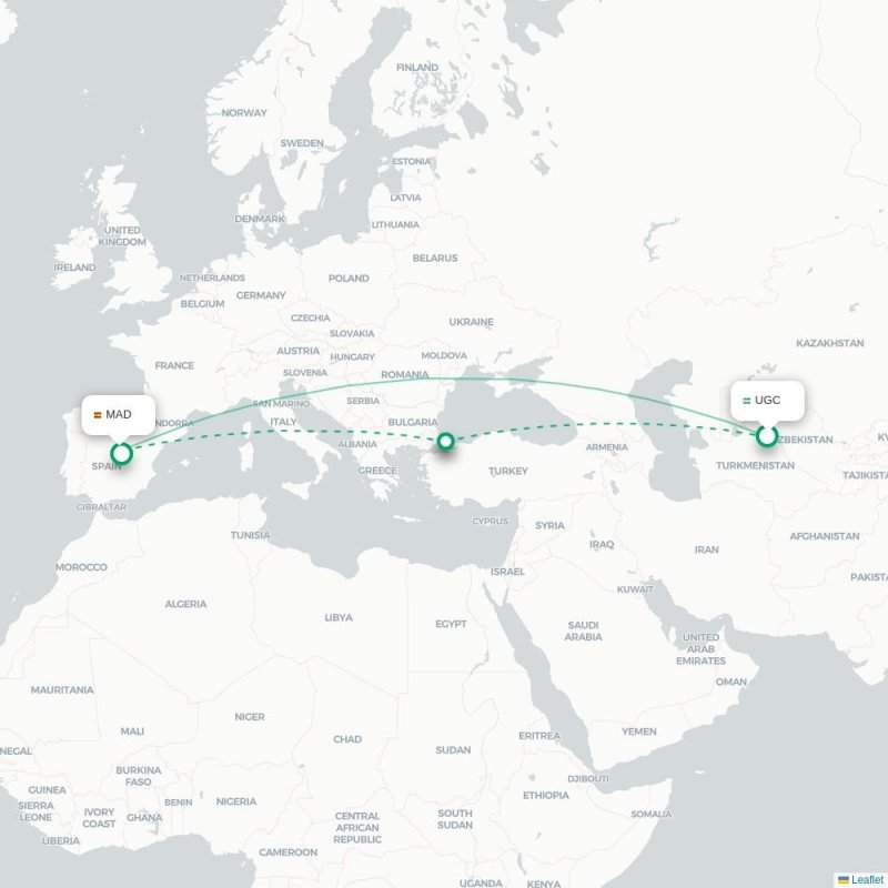UGC - MAD route map