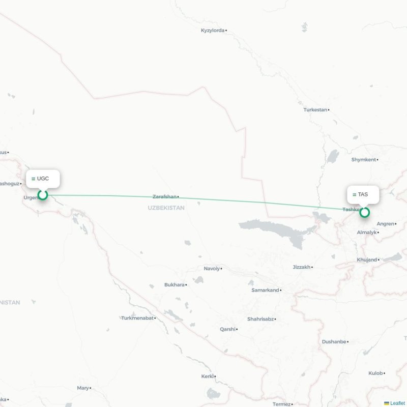UGC - TAS route map