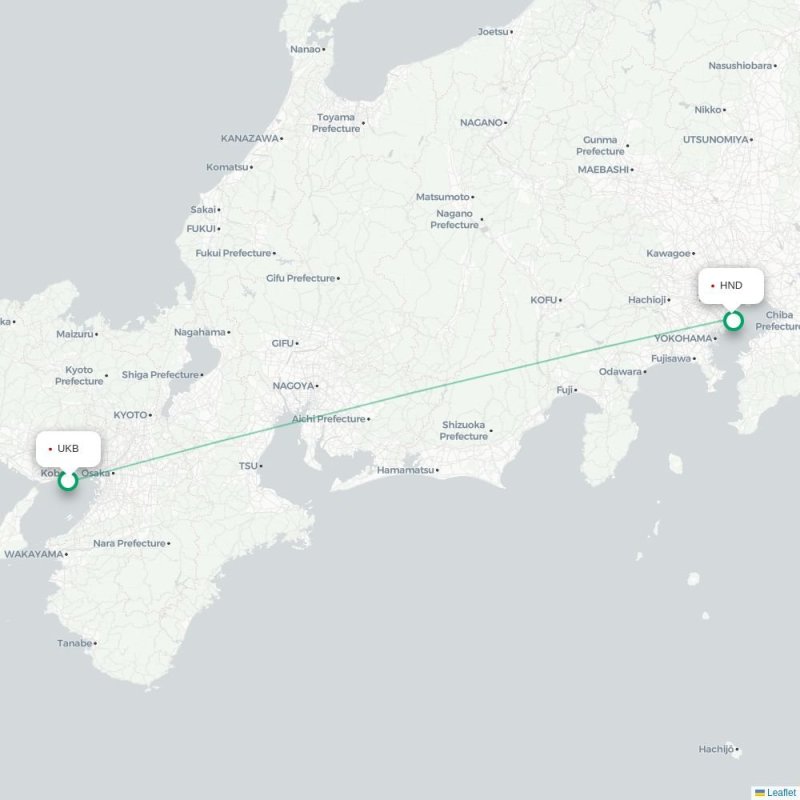UKB - HND route map