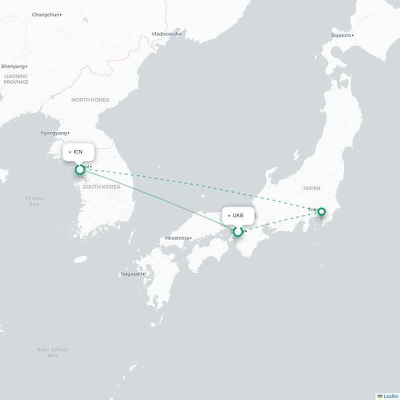 UKB - ICN route map