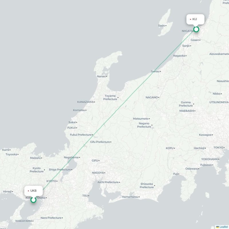 UKB - KIJ route map