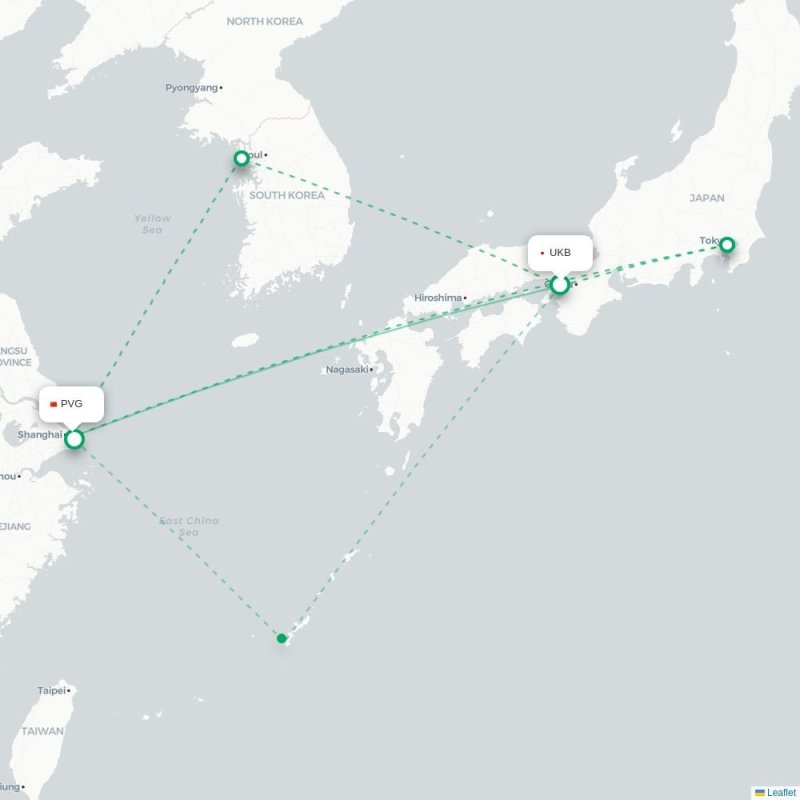 UKB - PVG route map