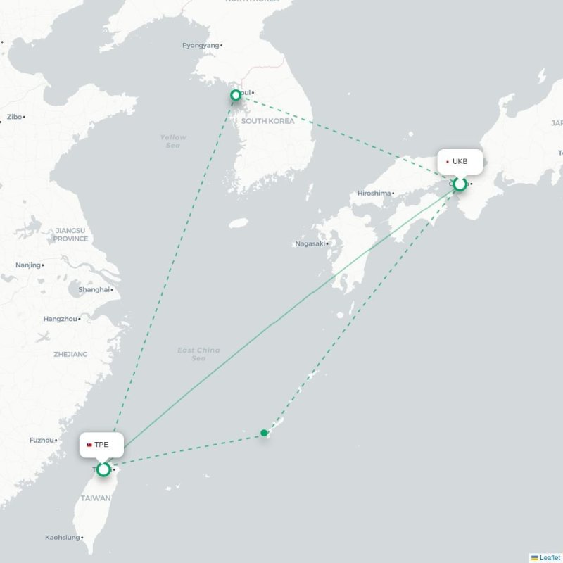 UKB - TPE route map