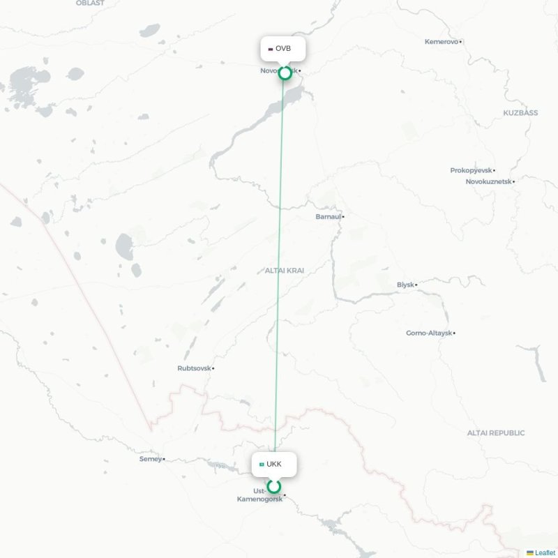 UKK - OVB route map