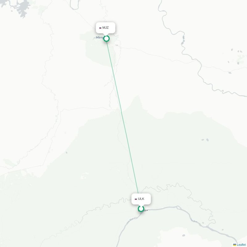ULK - MJZ route map